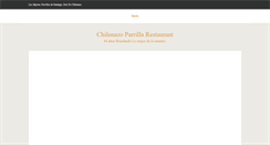 Desktop Screenshot of chilenazorestaurant.cl
