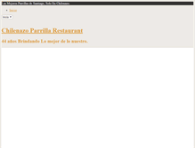 Tablet Screenshot of chilenazorestaurant.cl